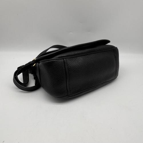 Prada Black Vitello Daino Saddle Crossbody Bag photo 3