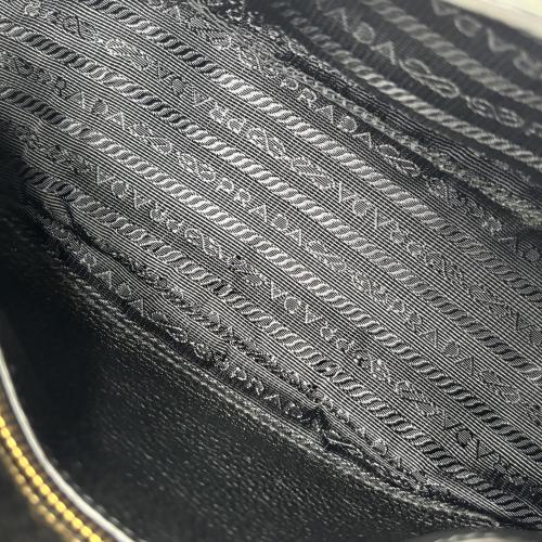 Prada Black Vitello Daino Saddle Crossbody Bag photo 4