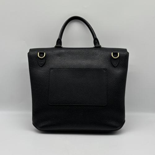 Louis Vuitton Black Calfskin Leather Handbag With Strap photo 2