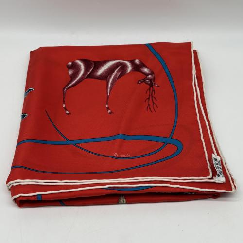 Hermès Silk Scarf With Colorful Design photo 3