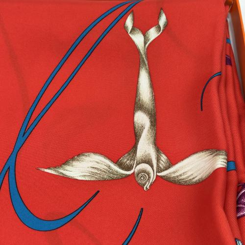Hermès Silk Scarf With Colorful Design photo 4