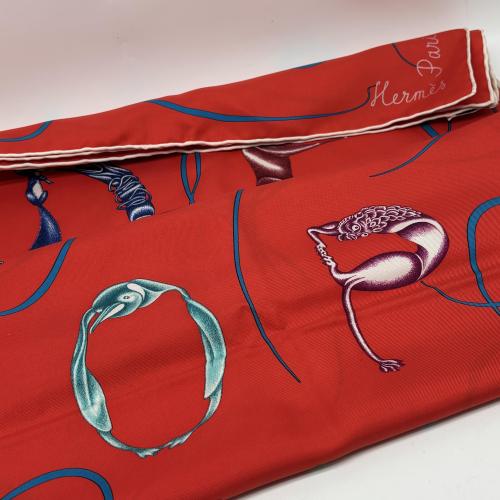 Hermès Silk Scarf With Colorful Design photo 5