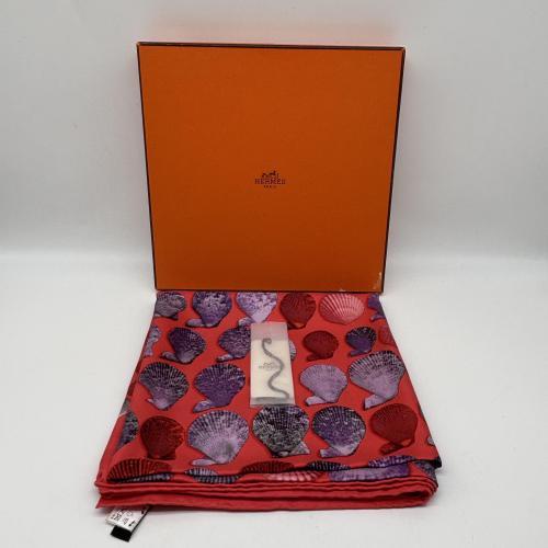 Hermès Silk Scarf With Shell Pattern