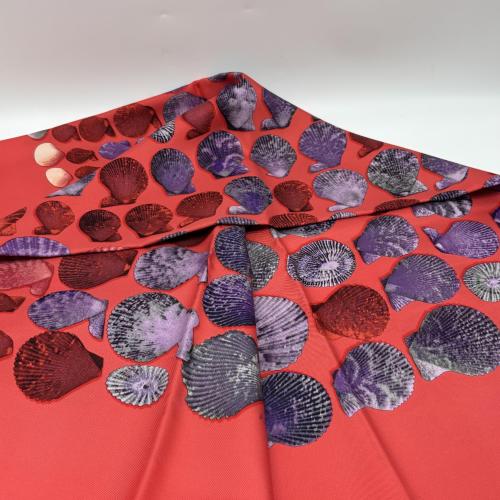 Hermès Silk Scarf With Shell Pattern photo 3
