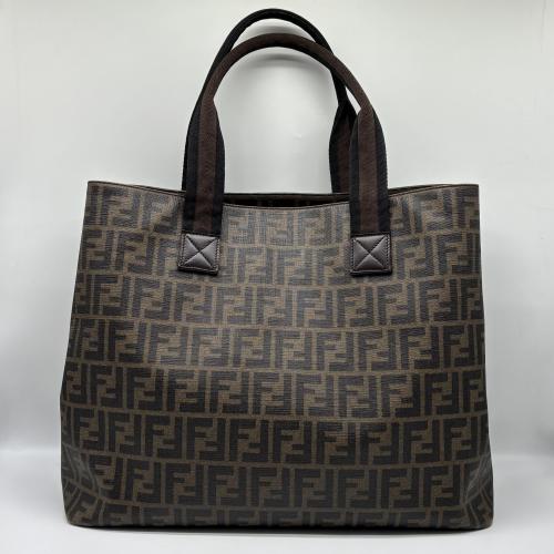 Fendi Brown Zucca Canvas Tote Bag