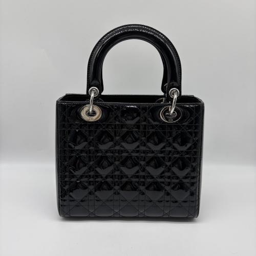 Christian Dior Medium Patent Leather Lady Dior Bag photo 2