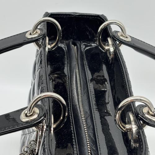 Christian Dior Medium Patent Leather Lady Dior Bag photo 8