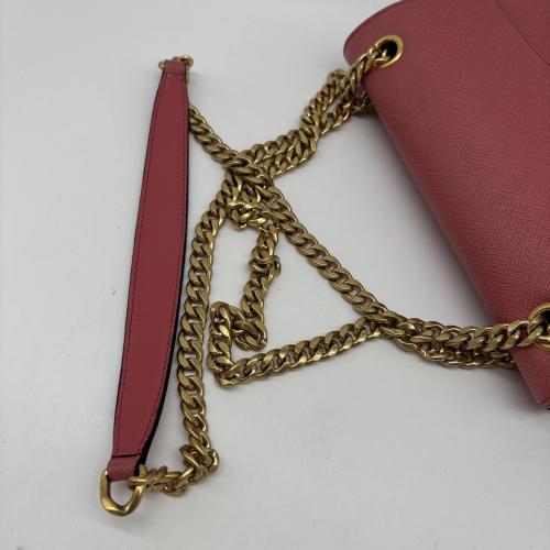 Prada Saffiano Leather Flap Shoulder Bag photo 8