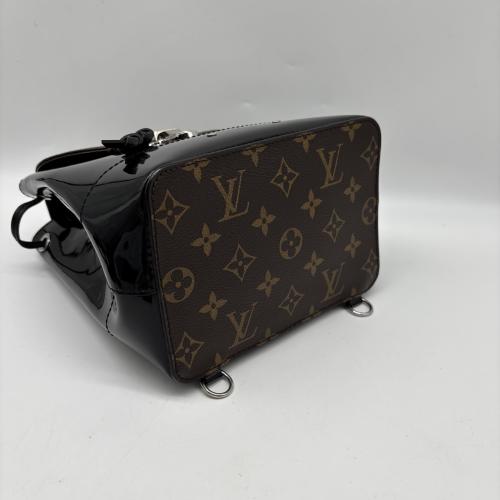 Louis Vuitton Black Patent Leather Backpack With Monogram photo 3
