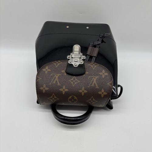Louis Vuitton Black Patent Leather Backpack With Monogram photo 5