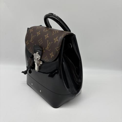 Louis Vuitton Black Patent Leather Backpack With Monogram photo 7