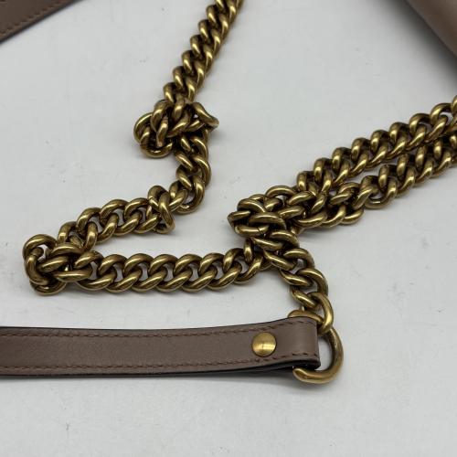 Gucci Medium Gg Marmont Shoulder Bag In Taupe photo 6