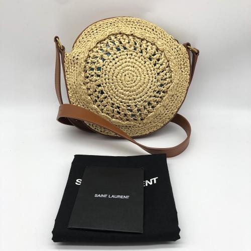 Yves Saint Laurent Raffia Round Crossbody Bag photo 2