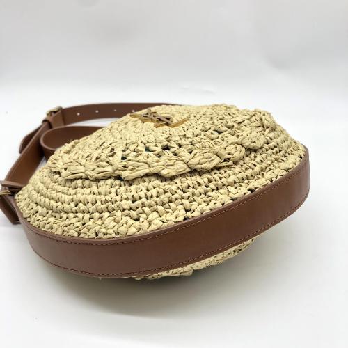 Yves Saint Laurent Raffia Round Crossbody Bag photo 3