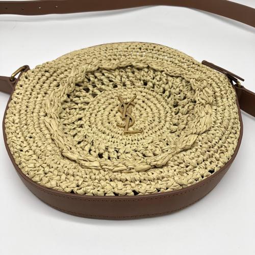 Yves Saint Laurent Raffia Round Crossbody Bag photo 5