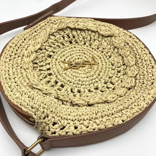 Yves Saint Laurent Raffia Round Crossbody Bag photo 6