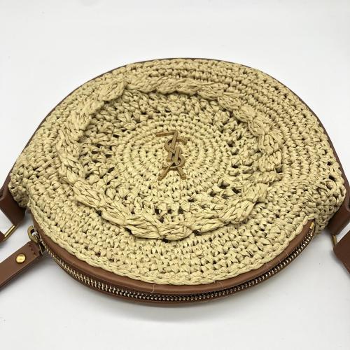 Yves Saint Laurent Raffia Round Crossbody Bag photo 7