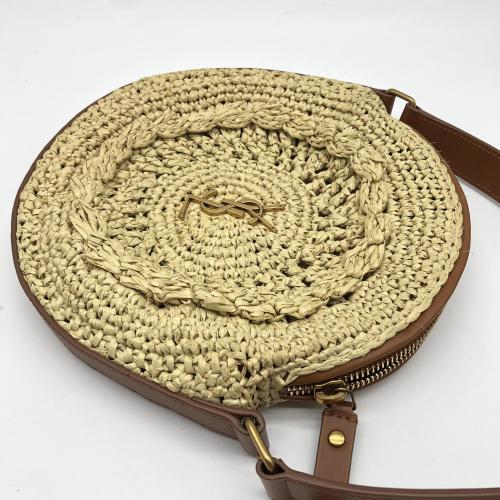 Yves Saint Laurent Raffia Round Crossbody Bag photo 8