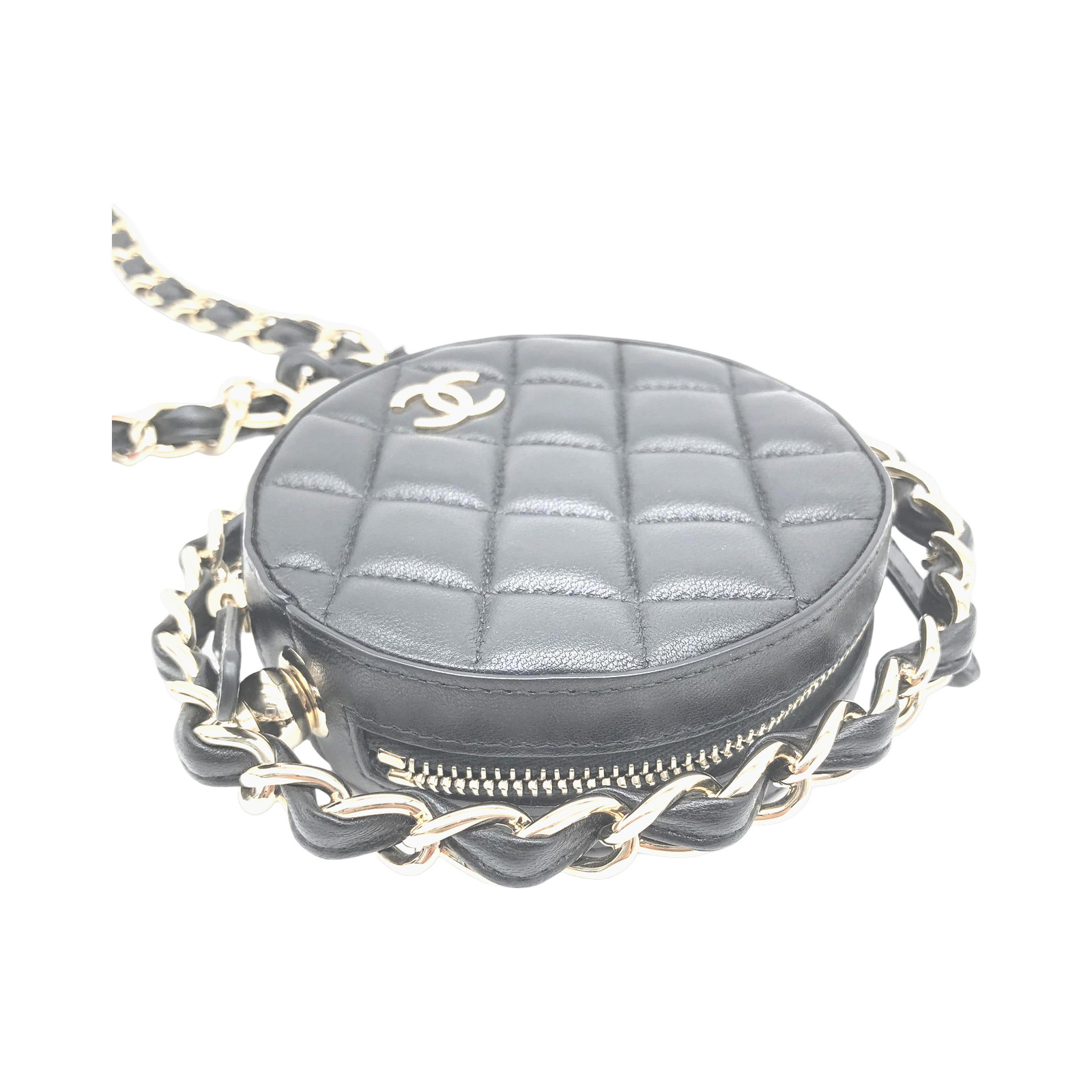 Chanel Quilted Round Mini Chain Bag photo 3