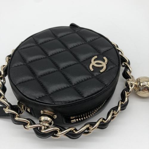 Chanel Quilted Round Mini Chain Bag photo 7