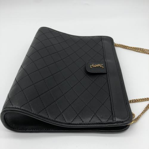 Yves Saint Laurent Black Quilted Leather Shoulder Bag photo 7