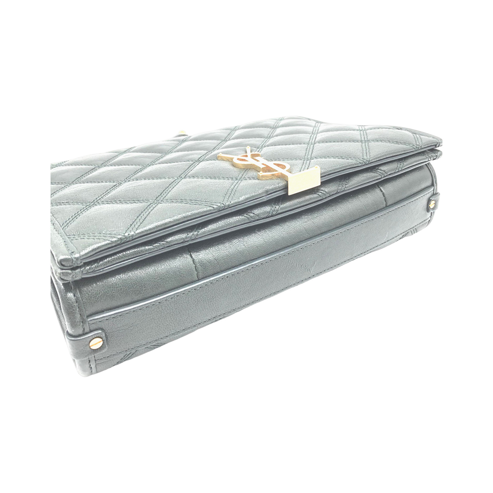 Yves Saint Laurent Quilted Leather Chain Shoulder Bag photo 3