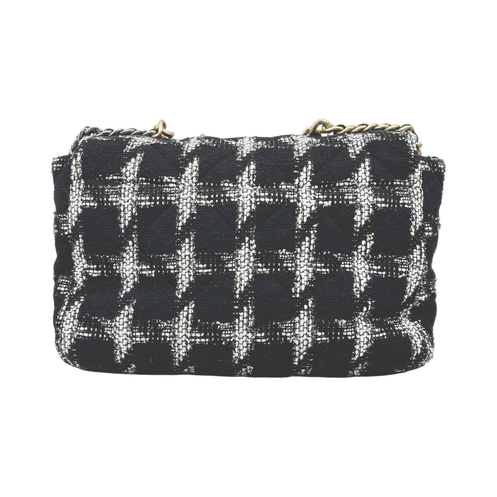 Chanel Black And White Tweed Flap Bag photo 2