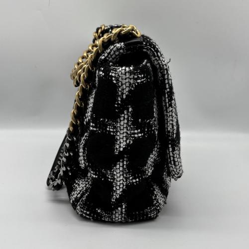 Chanel Black And White Tweed Flap Bag photo 6