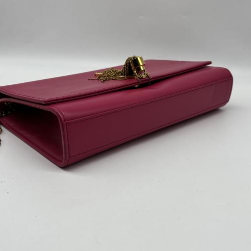 Yves Saint Laurent Pink Leather Kate Tassel Chain Crossbody photo 3