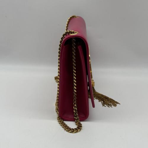 Yves Saint Laurent Pink Leather Kate Tassel Chain Crossbody photo 6