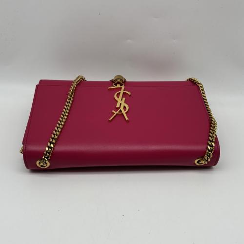 Yves Saint Laurent Pink Leather Kate Tassel Chain Crossbody photo 7