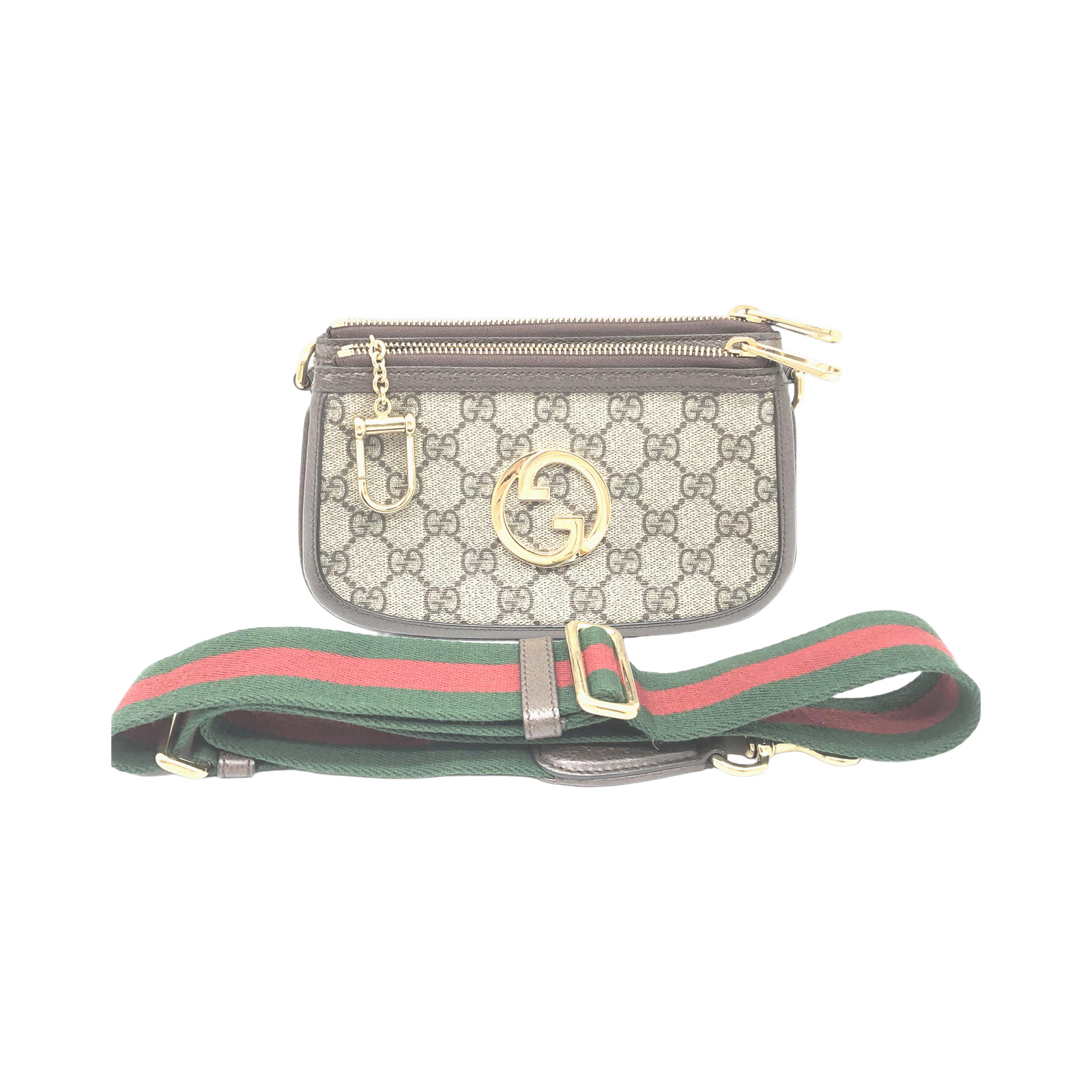 Gucci Web Mini Blondie Crossbody Bag