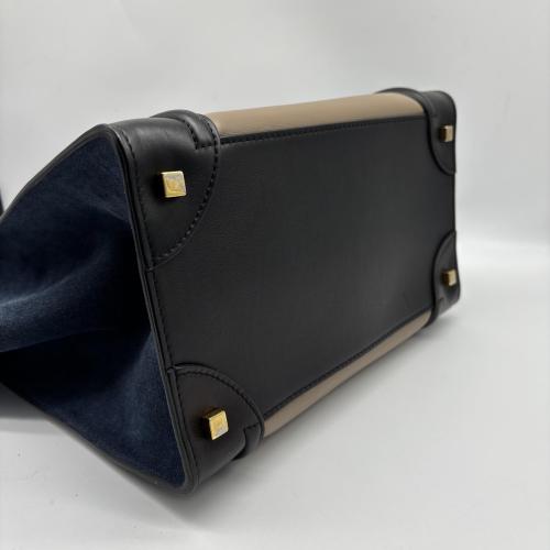 Celine Tri-Color Luggage Tote Bag photo 3