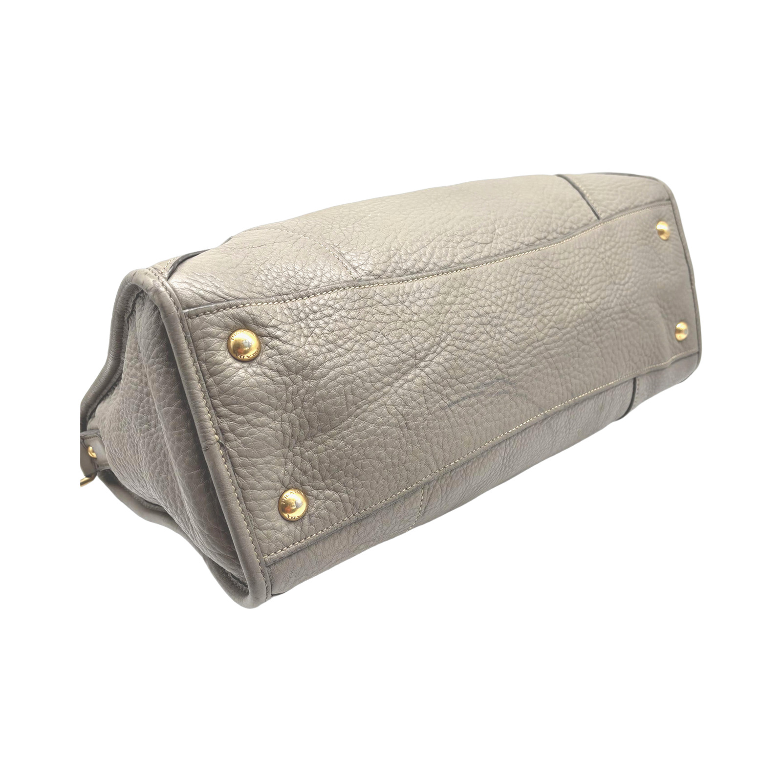 Prada Grey Leather 2way Bag photo 3