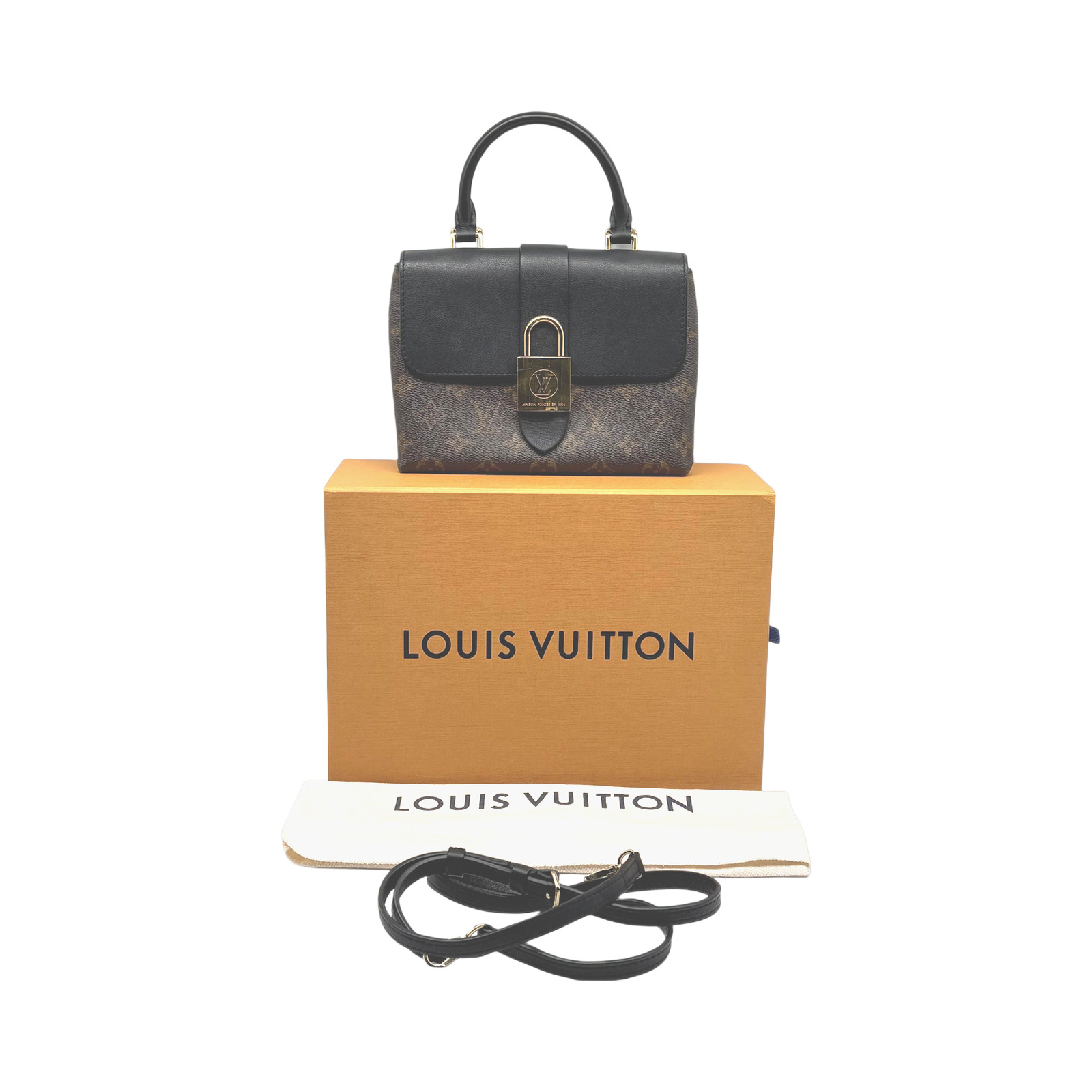Louis Vuitton Black Monogram Canvas Locky BB Bag