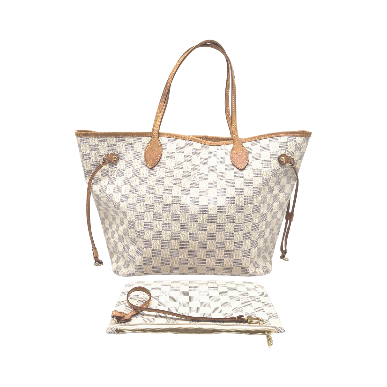 Louis Vuitton Damier Azur Neverfull Tote Bag