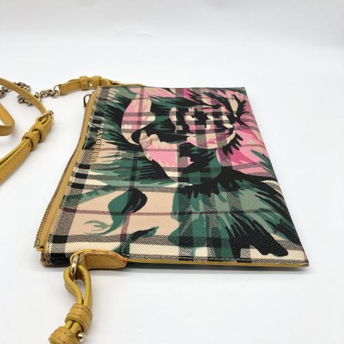 Burberry Peony Rose Printed Haymarket Check Crossbody Bag photo 8
