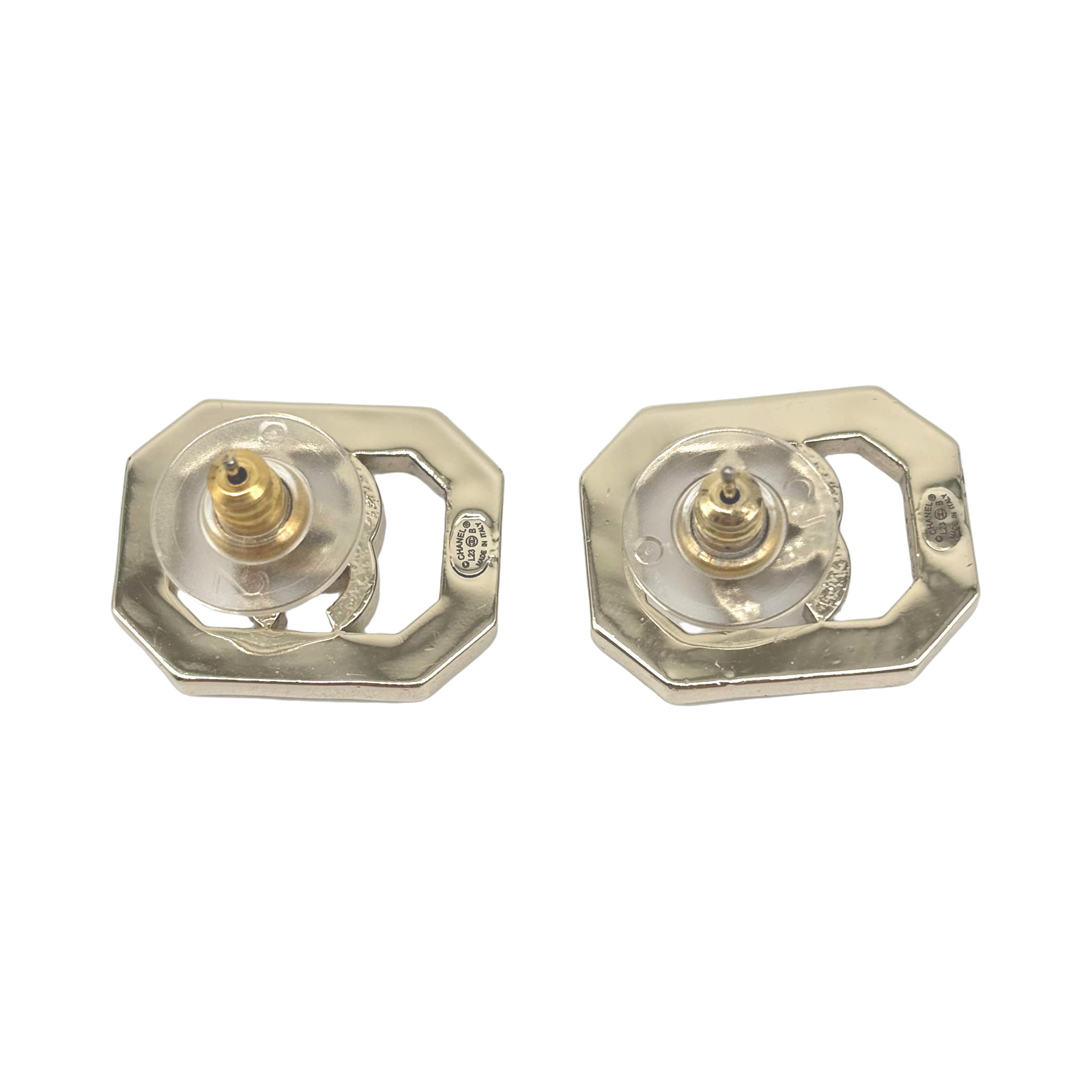 Chanel Gold-plated Faux Pearl & Strass earrings photo 3