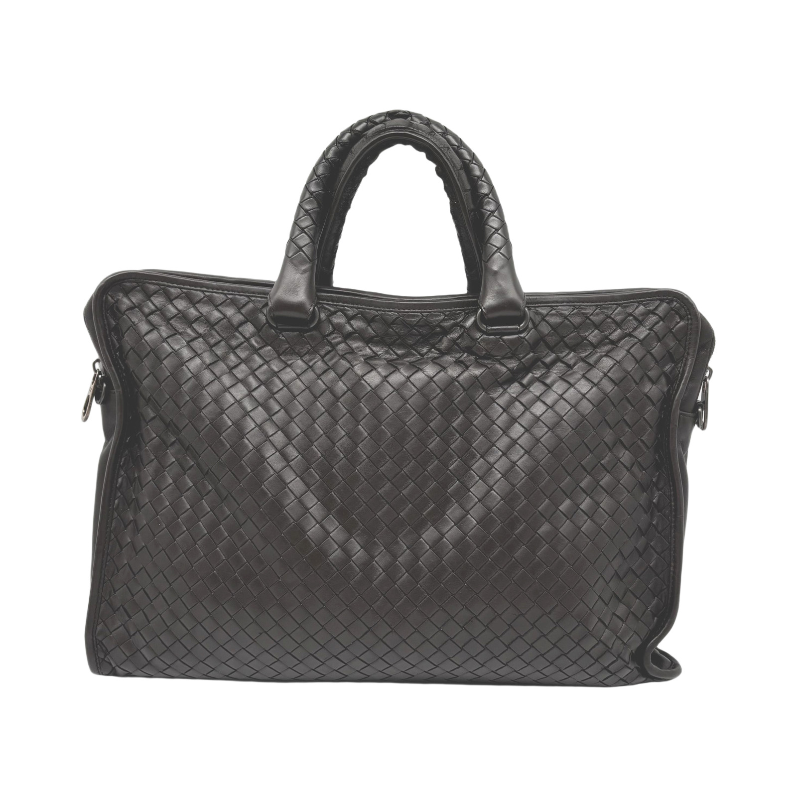 Bottega Veneta Intrecciato Leather Briefcase photo 2