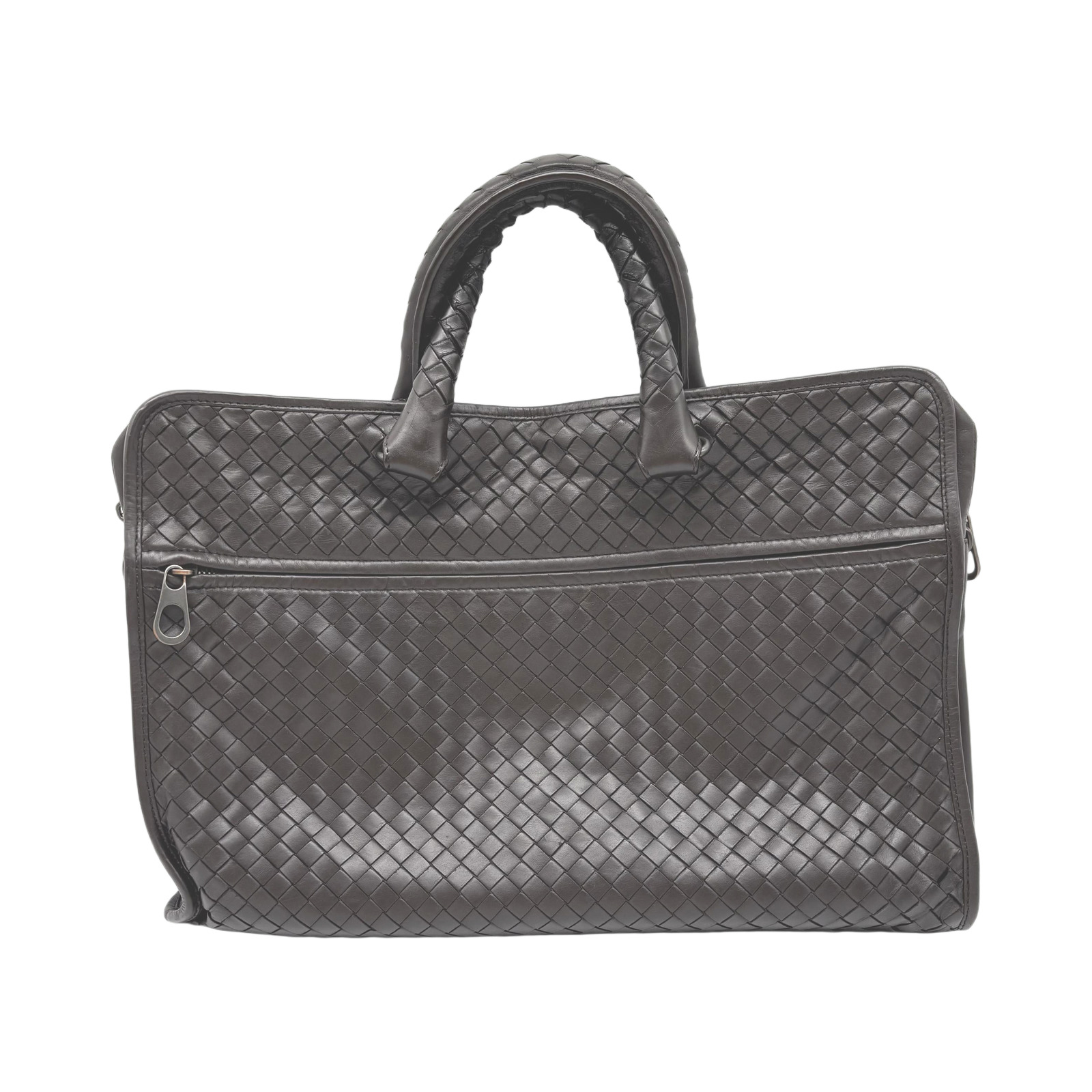Bottega Veneta Intrecciato Leather Briefcase photo 3