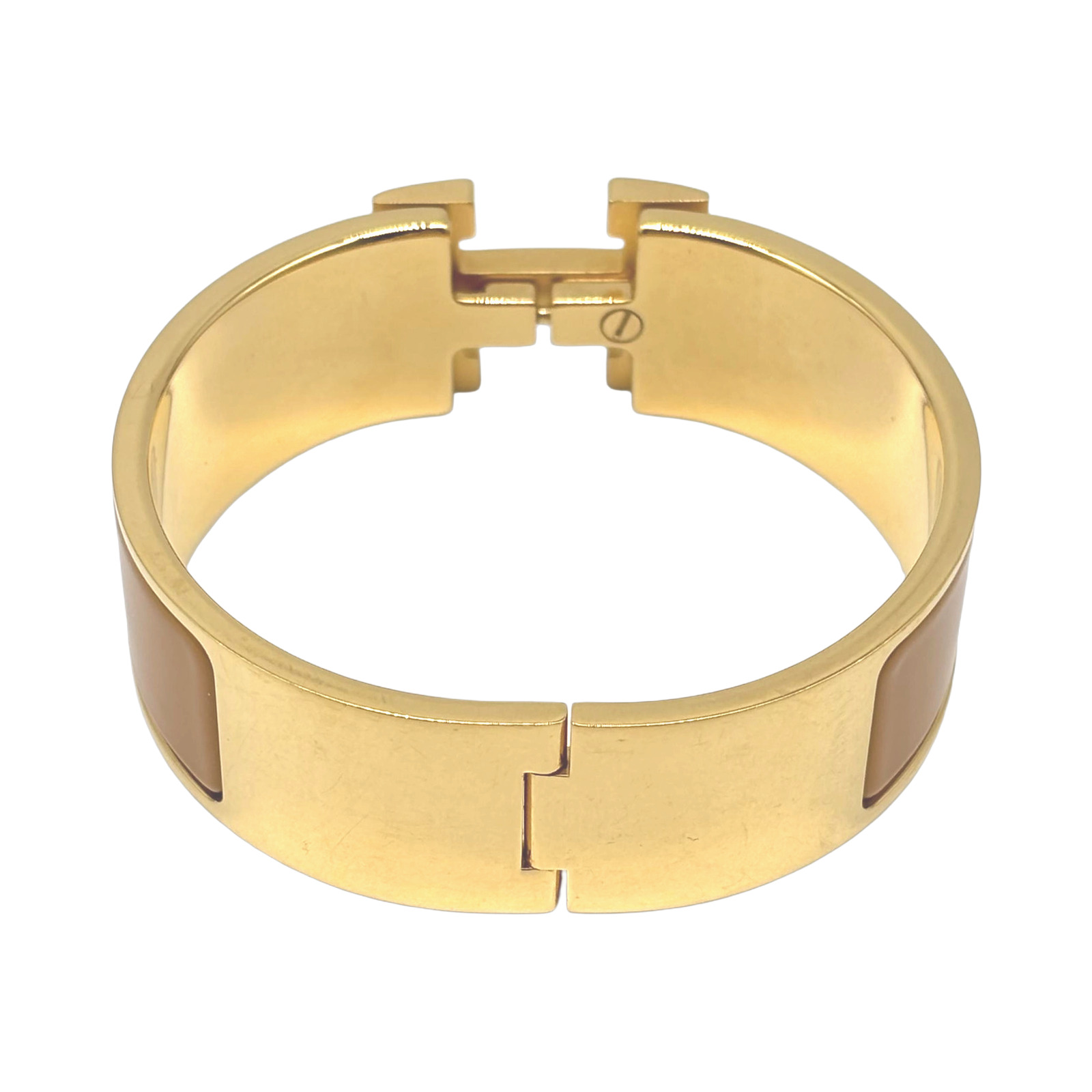 Hermès Clic Clac H Gold Plated Enamel Bracelet photo 2