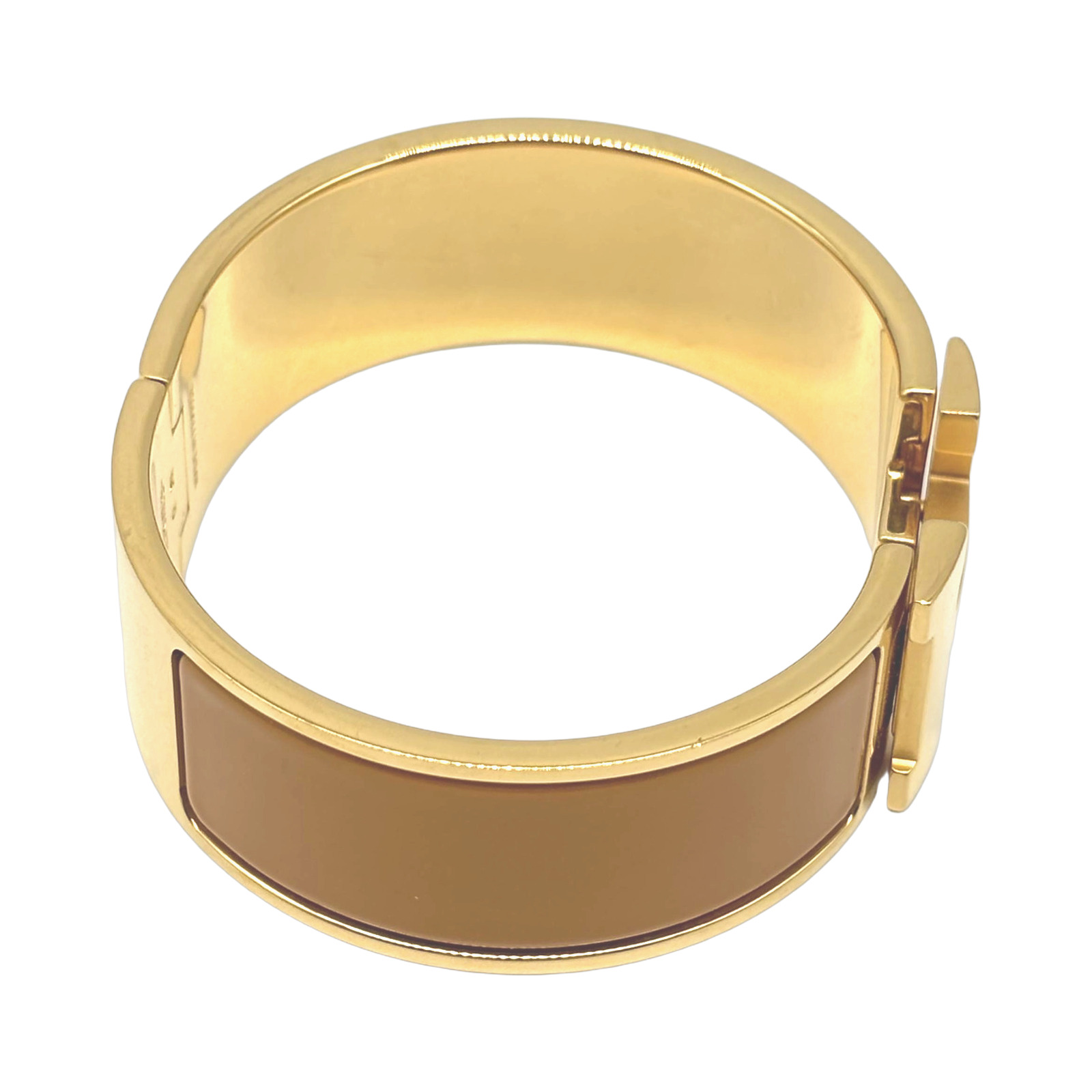 Hermès Clic Clac H Gold Plated Enamel Bracelet photo 3