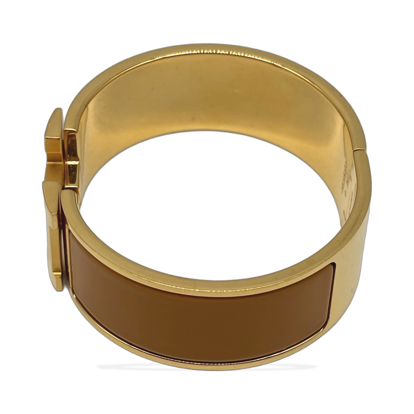 Hermès Clic Clac H Gold Plated Enamel Bracelet photo 4