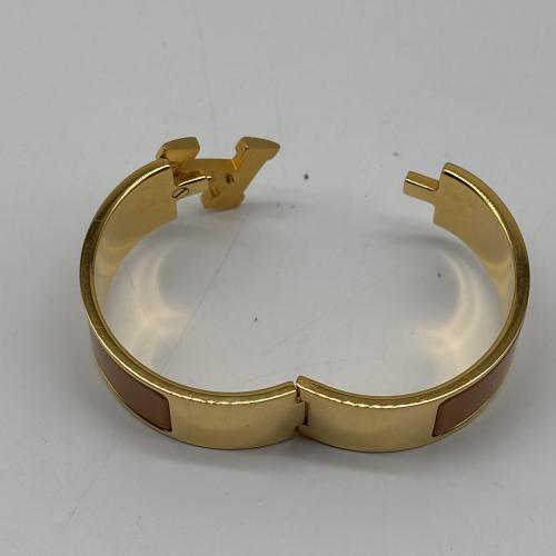 Hermès Clic Clac H Gold Plated Enamel Bracelet photo 5