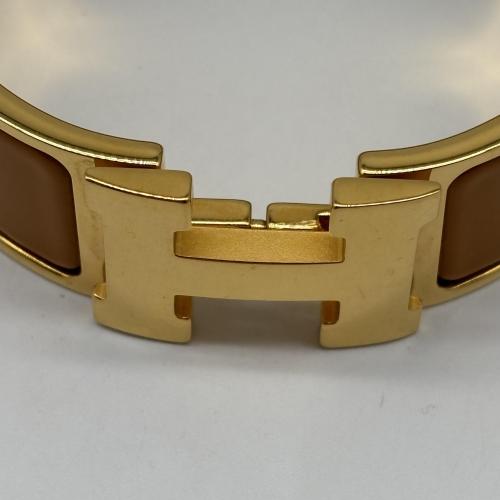 Hermès Clic Clac H Gold Plated Enamel Bracelet photo 7