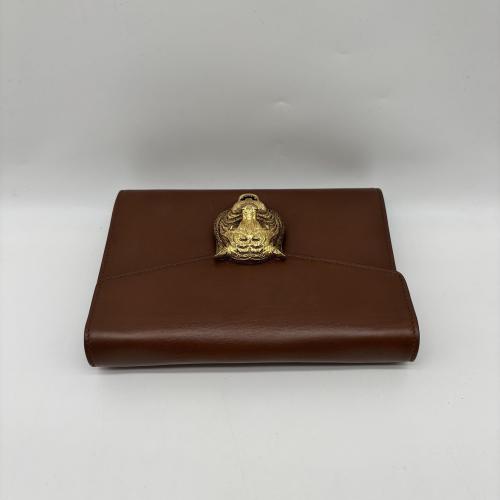 Gucci Animalier Leather Shoulder Bag, Brown photo 8