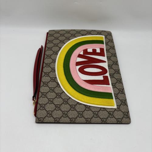 Gucci Love Rainbow GG Supreme Clutch photo 7
