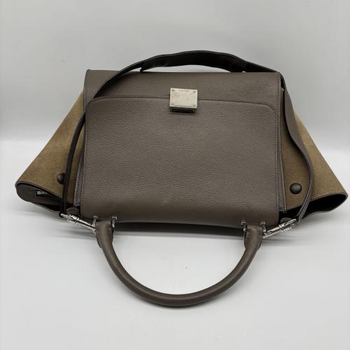 Celine Trapeze Suede Leather Shoulder Bag photo 5