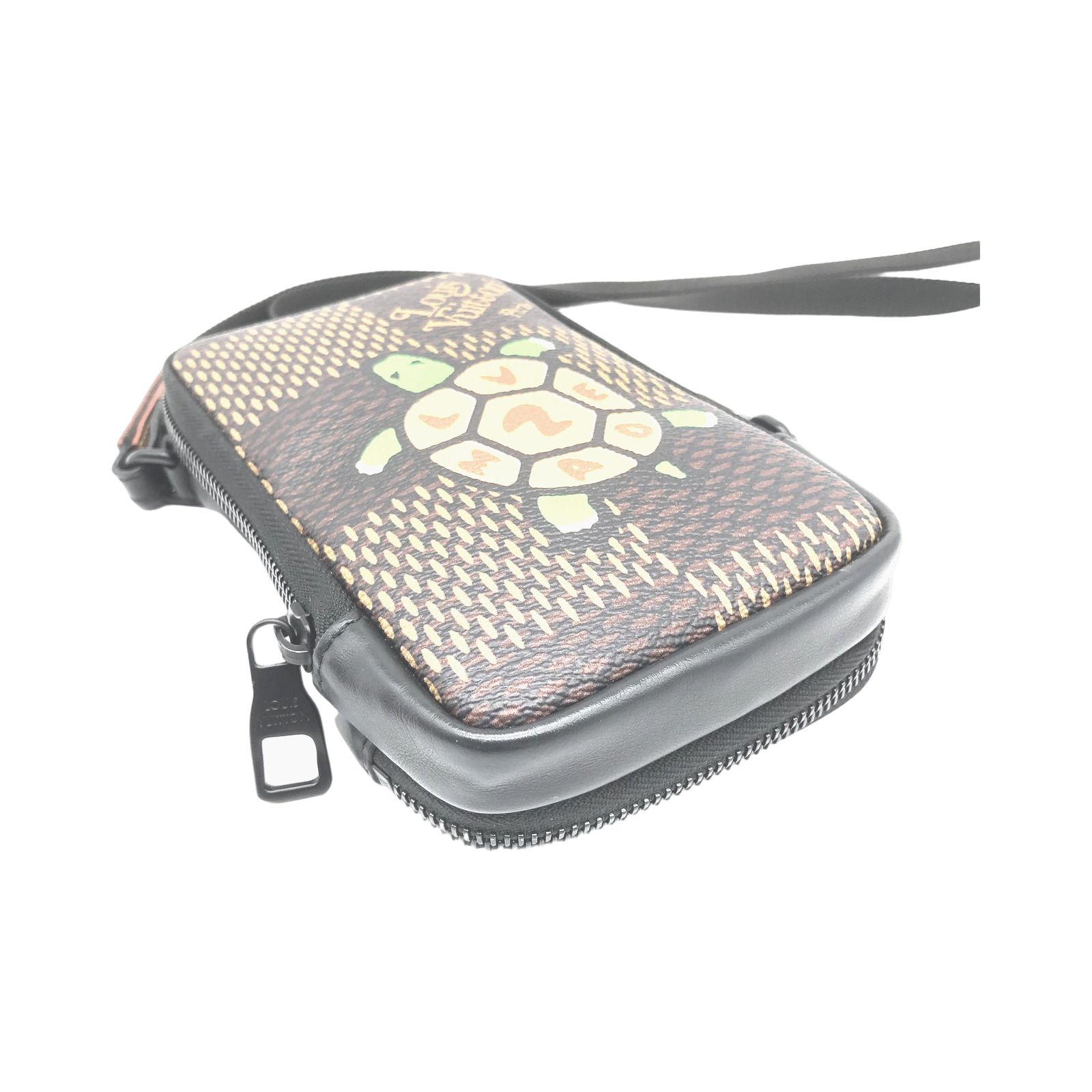 Louis Vuitton Giant Damier Ebene Canvas LV x Nigo Double Phone Pouch photo 3