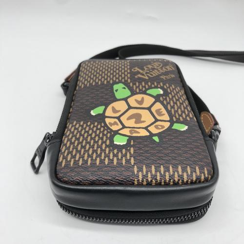 Louis Vuitton Giant Damier Ebene Canvas LV x Nigo Double Phone Pouch photo 5